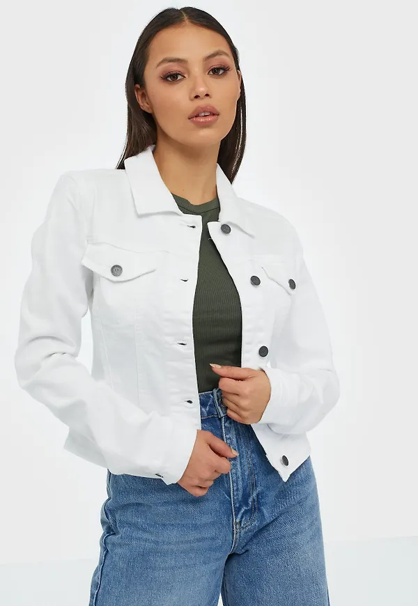 Object Collectors Item - Jackor - Vit - Objwin New Denim Jacket Noos - Jackor