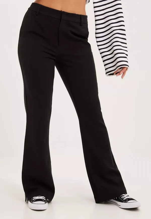 Object Collectors Item - Kostymbyxor - Black - Objmisa Mw Flared Pant 123 - Byxor - suit Trousers