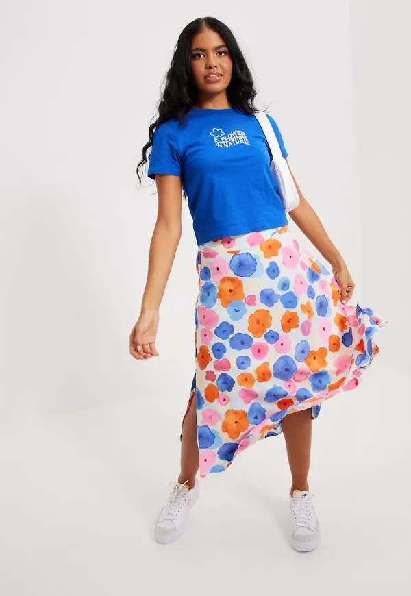 Object Collectors Item - Midikjolar - Serenity Multi Color Flower - Objmilla Celeste Hw Skirt a Div - Kjolar - Midi Skirts
