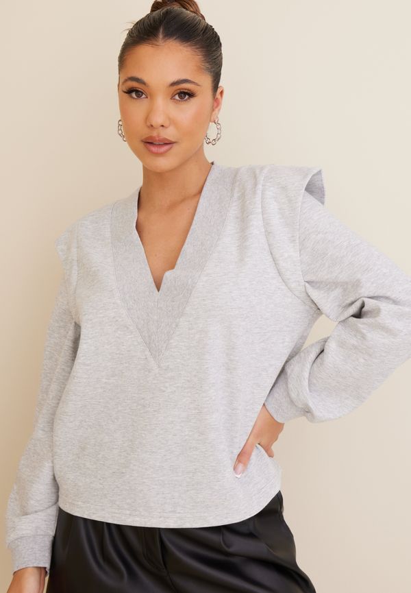 Object Collectors Item - Sweatshirts - Light Grey Melange - Objilona Meza Sweat L/S Pullover P - Tröjor - sweatshirts