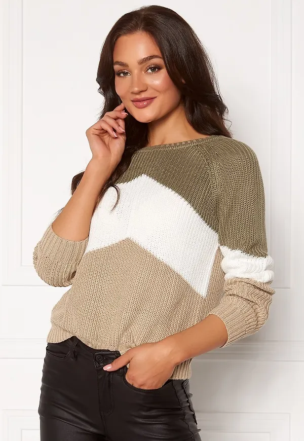 Object Collectors Item Graph L/S Knit Pullover Vetiver/cloud/humus S