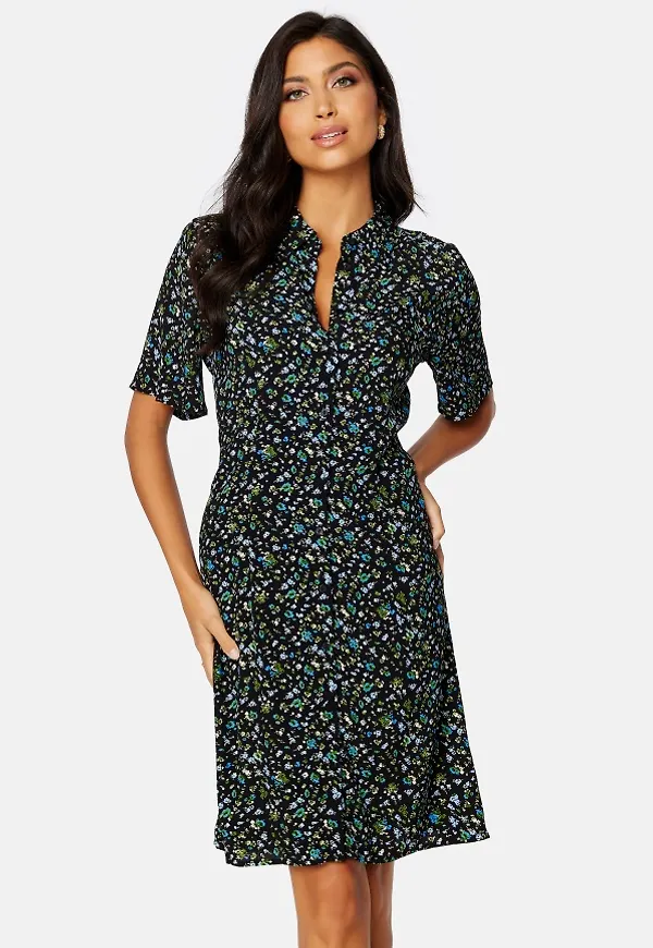 Object Collectors Item Janni 2/4 Dress Black AOP:Abstract f 40