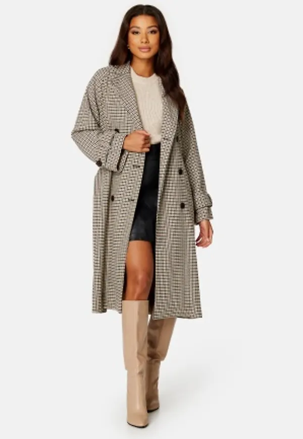 Object Collectors Item Keily L/S Coat Sepia Detail:CHECK 42
