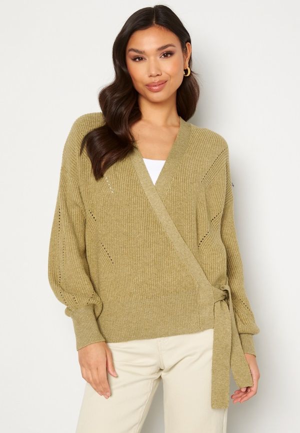 Object Collectors Item Kila L/S Knit Cardigan Dijon Detail:Melange M