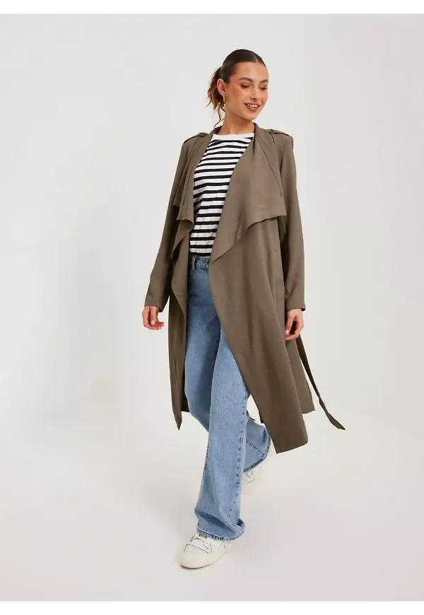Object Collectors Item Objannlee L/S Jacket Noos Trenchcoats Fossil