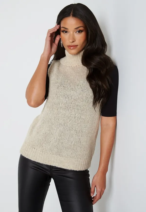 Object Collectors Item Peyton S/L Knit Waistcoat Sandshell M