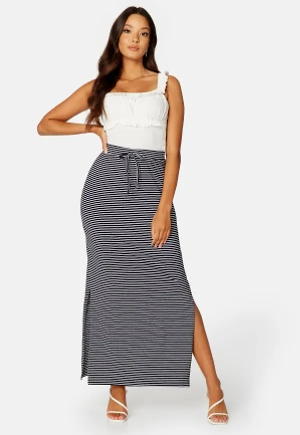 Object Collectors Item Stephanie Maxi Skirt White Stripes Sky Ca L
