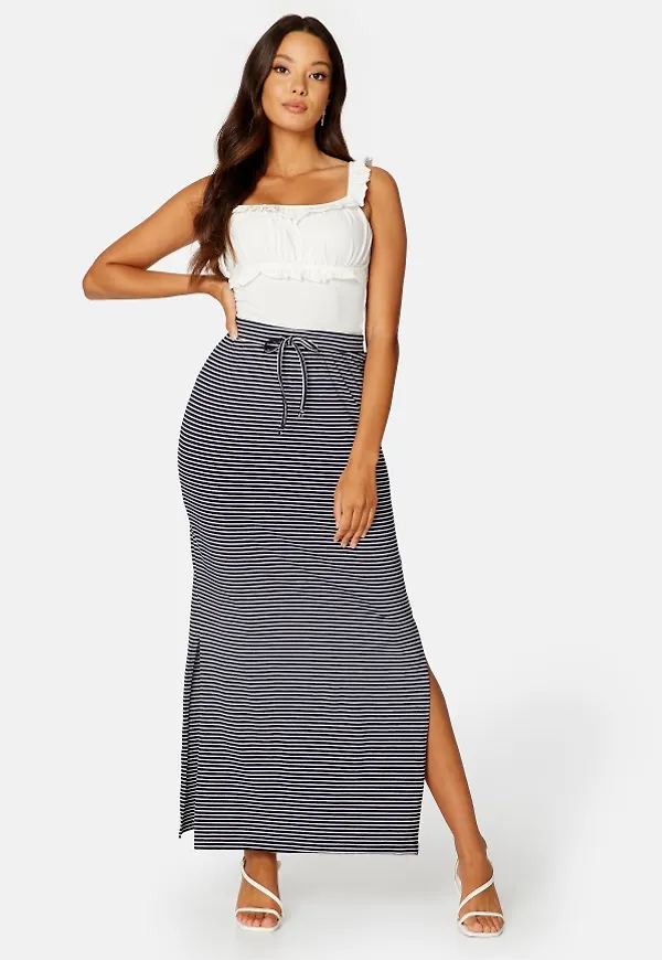 Object Collectors Item Stephanie Maxi Skirt White Stripes Sky Ca S