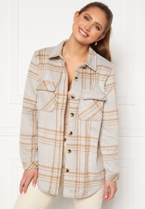 Object Collectors Item Vera Owen L/S Jacket Light Gray Melange 40
