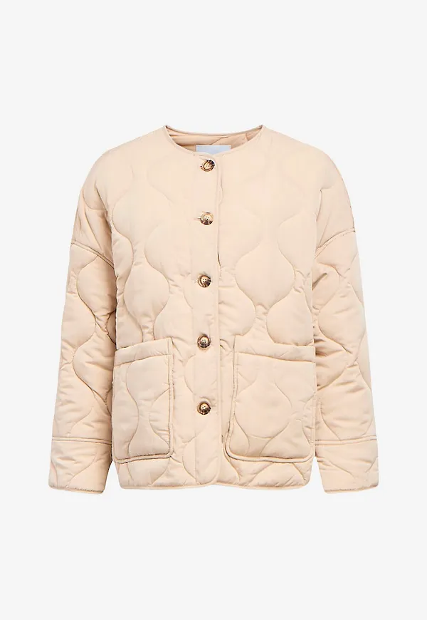 Object - Jacka objAllie LS LO Quilted - Beige