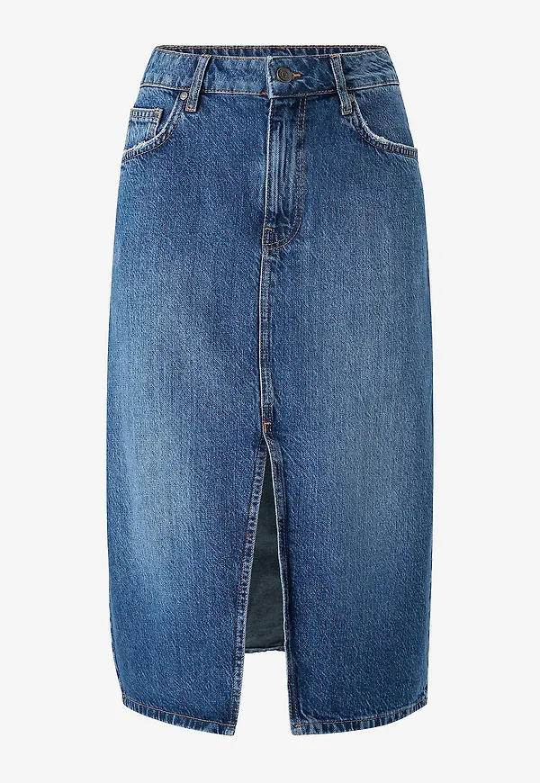 Object - Jeanskjol objHarlow Midi Denim Skirt - Blå
