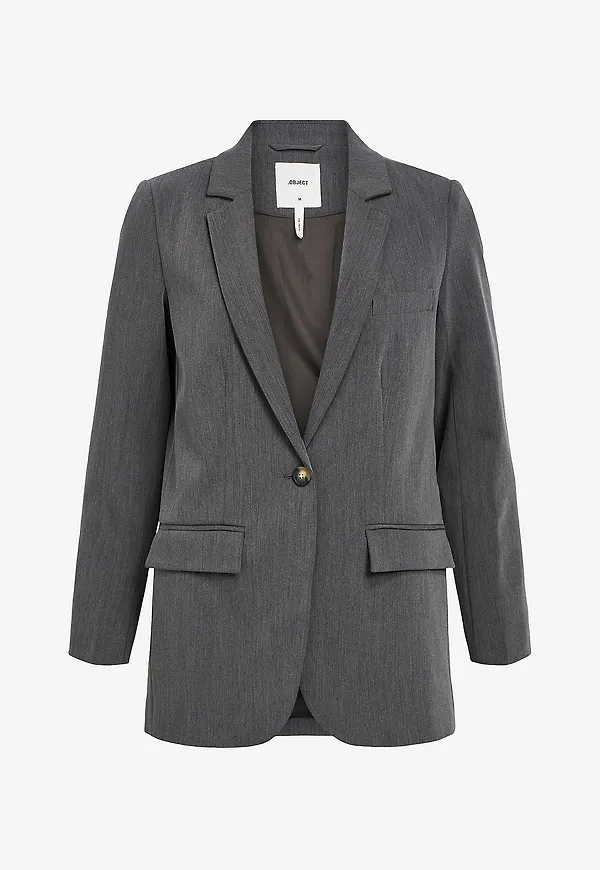 Object - Kavaj objSigrid L/S Blazer - Grå