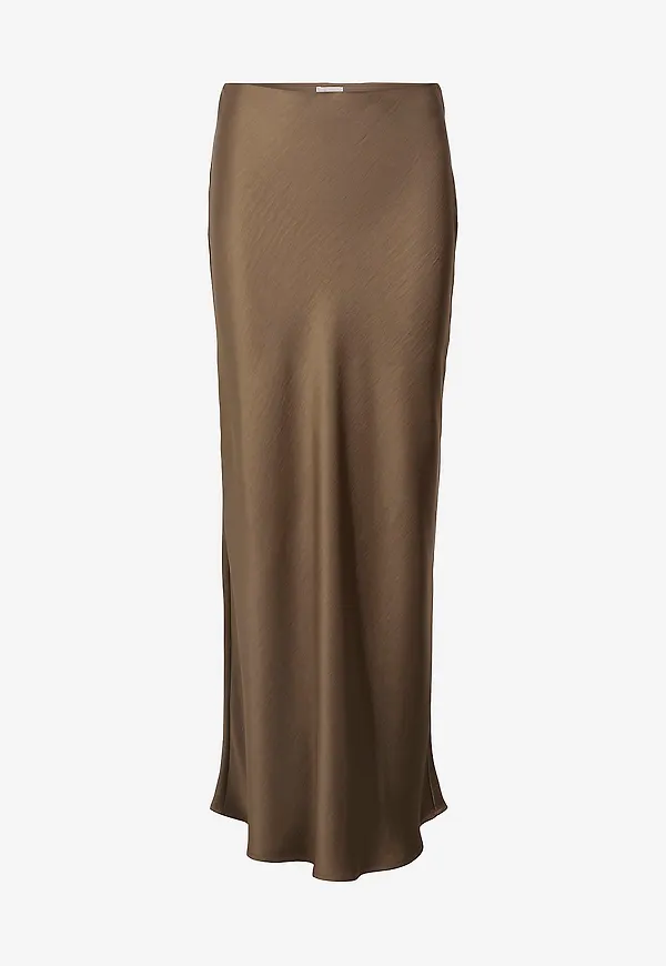 Object - Maxikjol objChilli MW Long Skirt - Brun