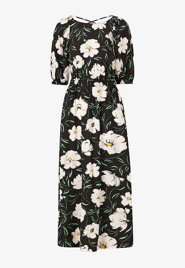 Object - Maxiklänning objHasini S/S Long Dress 126 - Svart