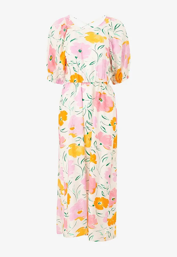 Object - Maxiklänning objHasini S/S Long Dress 126 - Vit – Ellos