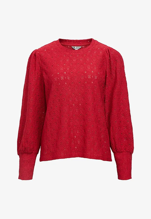 Object - Topp objLaila L/s RE - Röd