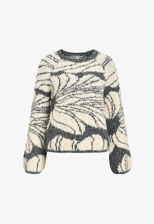 Object - Tröja objJuline L/S Knit - Grå