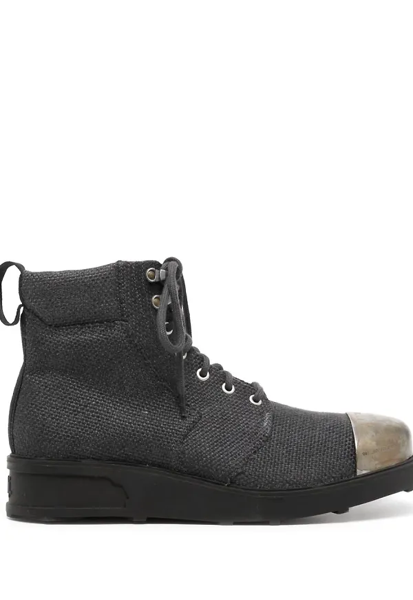 OBJECTS IV LIFE ankelboots med snörning - Svart