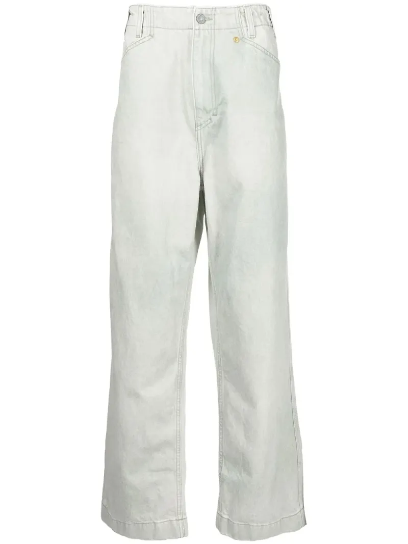 OBJECTS IV LIFE wide leg-jeans - Grön