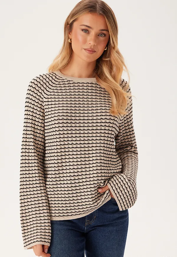 Objester L/S KNIT PATTERN TOP