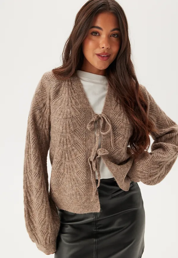 Objflora Re L/S KNIT CARDIGAN