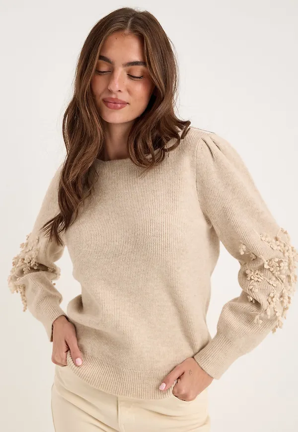 Objjucca L/S RE KNIT PULLOVER