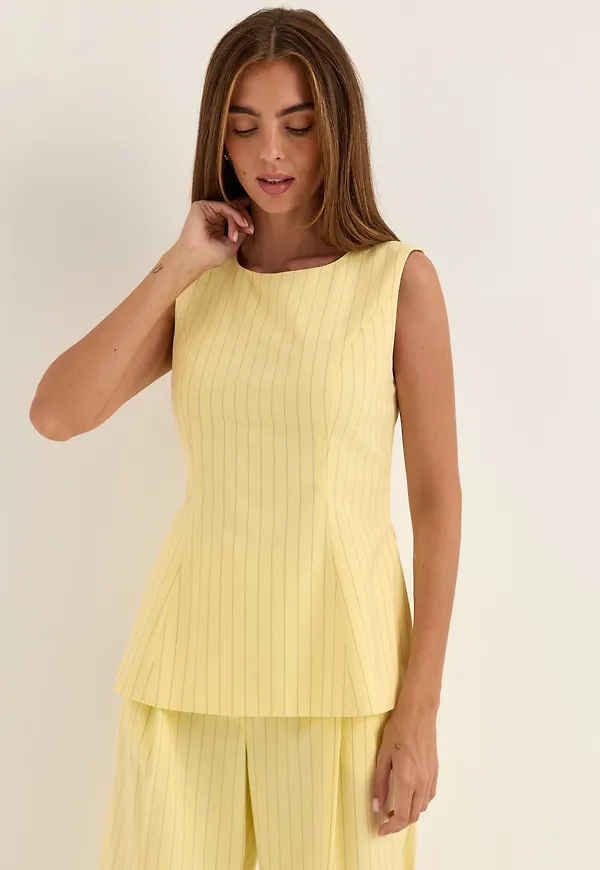 Objkasja Sl Re Peplum Top