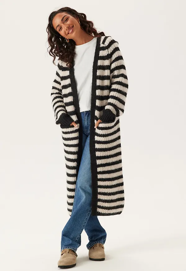 Objmilu Ls Lo Long Knit Cardig