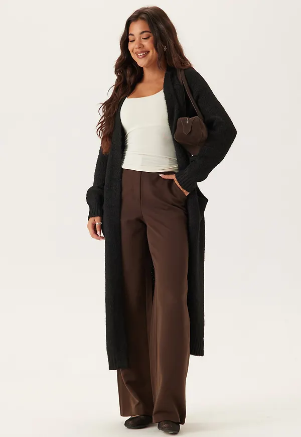 Objmilu Ls Lo Long Knit Cardig