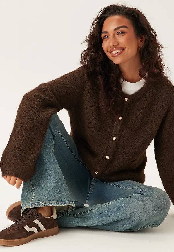 Objsaggia Re L/S KNIT CARDIGAN