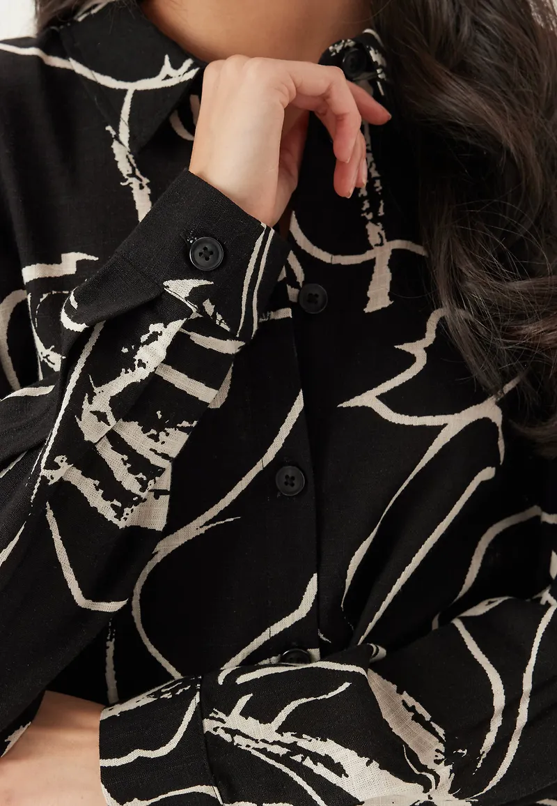 Objsanne L/S SHIRT AOP SHIRT