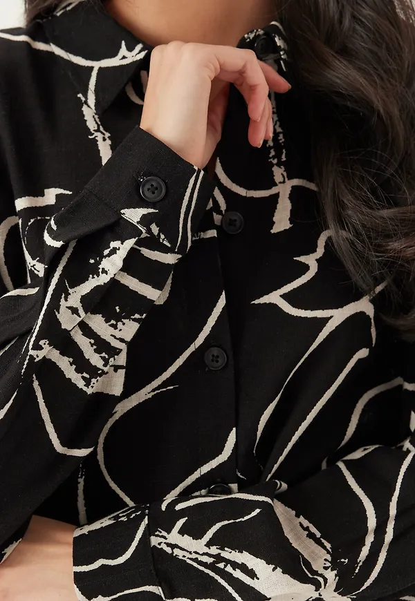 Objsanne L/S SHIRT AOP SHIRT