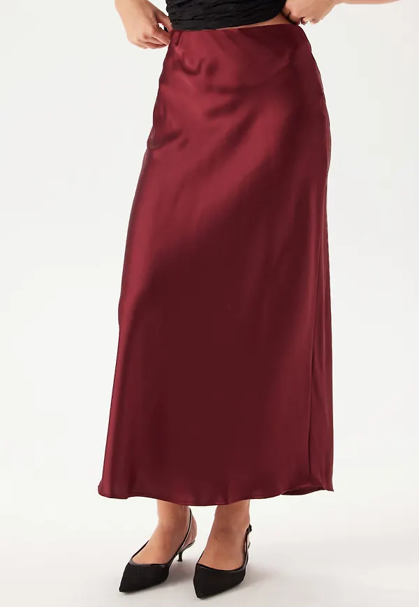 Objsateen Mw Ancle Skirt