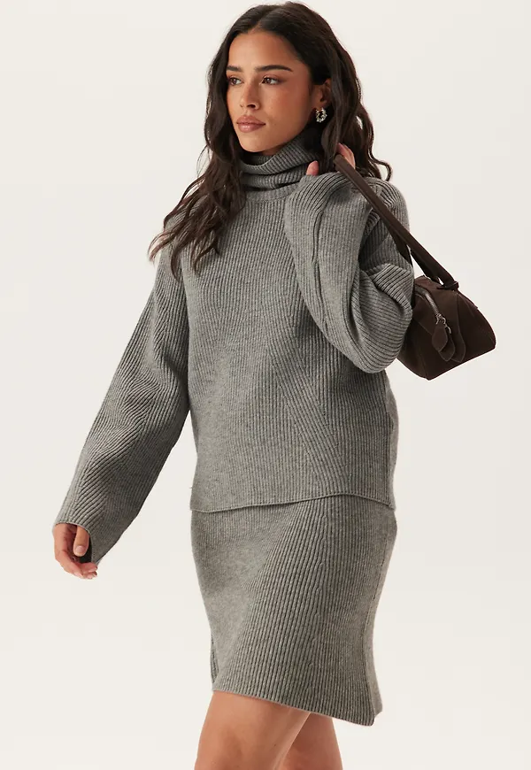 Objviola Ls Lo Rollneck Knit
