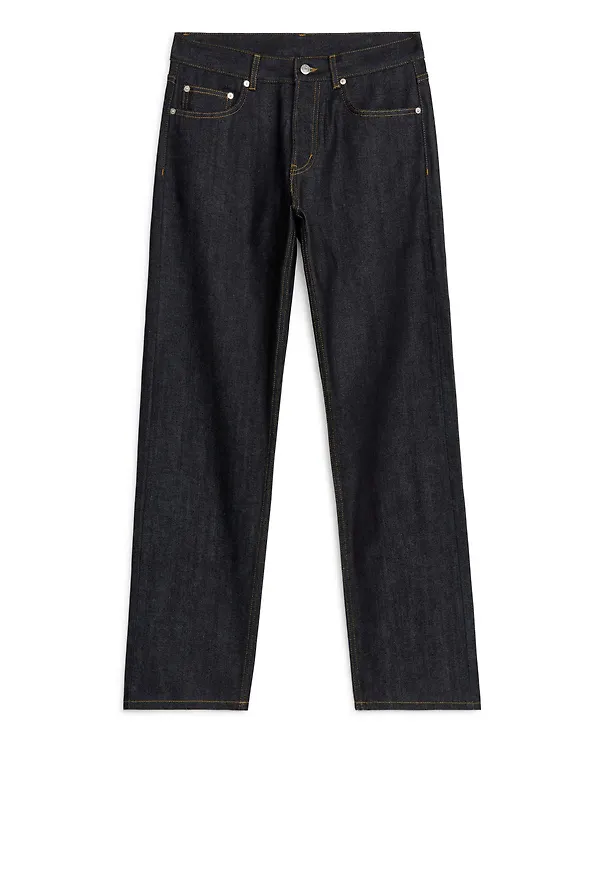 OCEAN Loose Straight Jeans - Blue