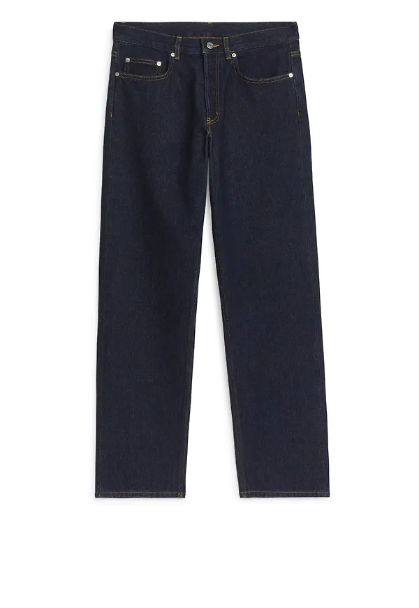 OCEAN Loose Straight Jeans - Blue