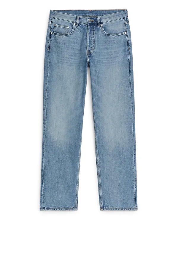 OCEAN Loose Straight Jeans - Blue