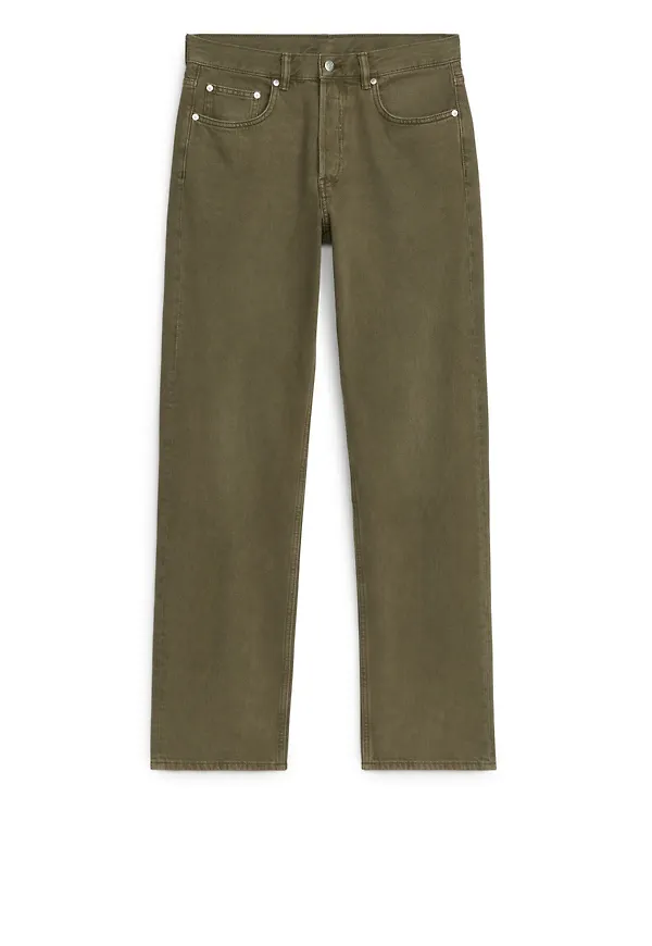 OCEAN Loose Straight Jeans - Green