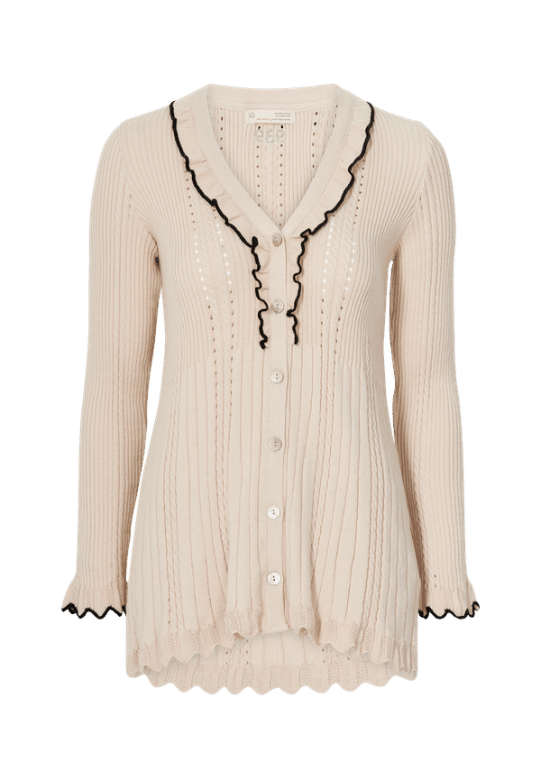 Odd Molly - Cardigan Ezra Long Knitted Cardigan - Beige