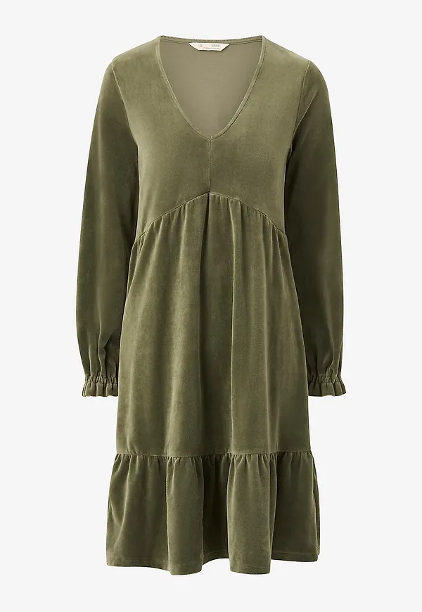 Odd Molly - Sammetsklänning Carola Dress - Grön