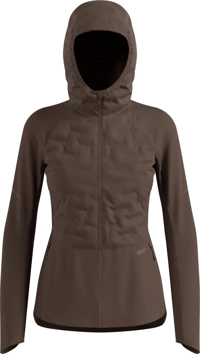 Odlo Women's Zeroweight Insulator Running Jacket Brown Granite