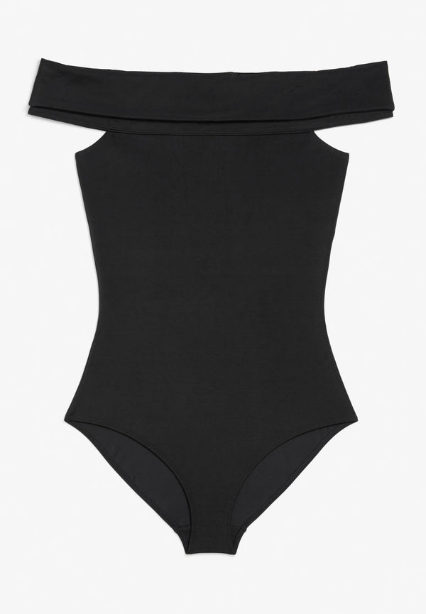 Off-the-shoulder swimsuit - Black