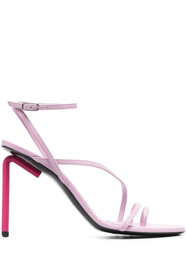 Off-White Allen remsandaler 110 mm - Rosa