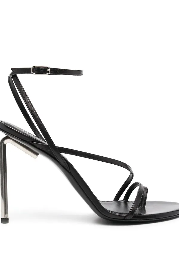 Off-White Allen remsandaler 110 mm - Svart