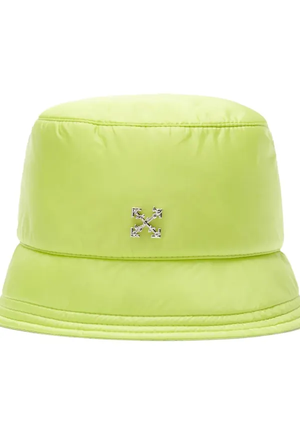 Off-White Arrow fiskehatt med plakett - Gul