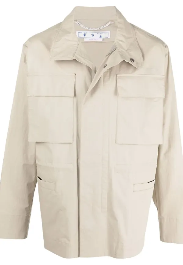 Off-White Arrow fältjacka - Neutral