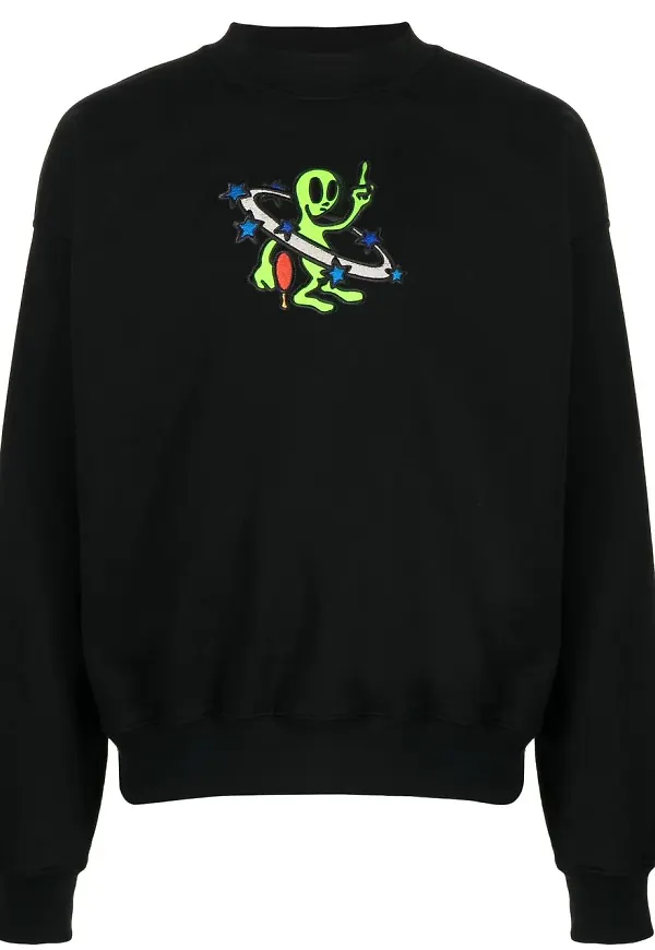 Off-White Arrow graphic-embroidered sweatshirt - Svart