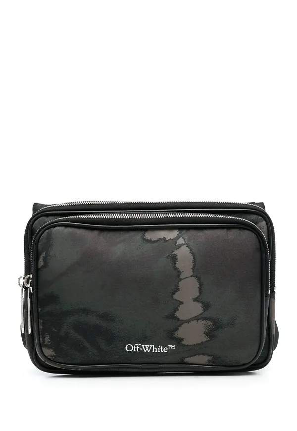 Off-White Arrow Tuc batikfärgad midjeväska - Grön