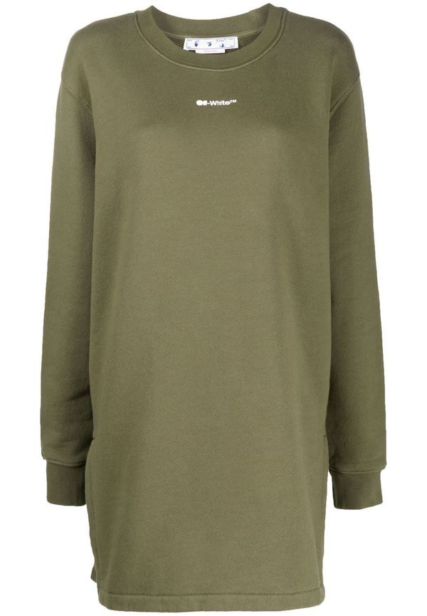 Off-White Arrows blommig sweatshirt - Grön
