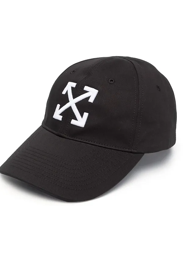 Off-White Arrows broderad keps - Svart